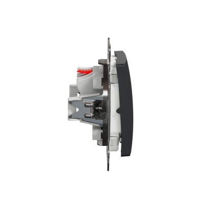 Sedna Design & Elements łącznik pojedynczy IP44 czarny antracyt SDD214101 SCHNEIDER (SDD214101)